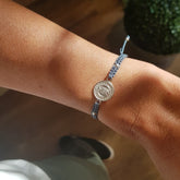 VIRGEN DE GUADALUPE TRIS - pulsera medalla plata 13mm